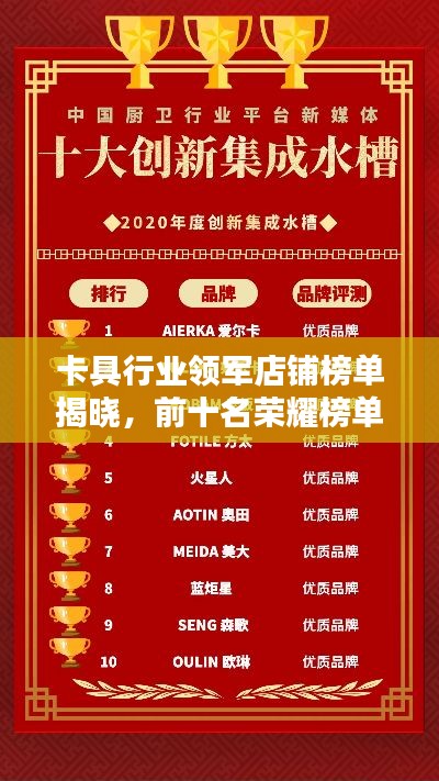 卡具行业领军店铺榜单揭晓，前十名荣耀榜单全解析