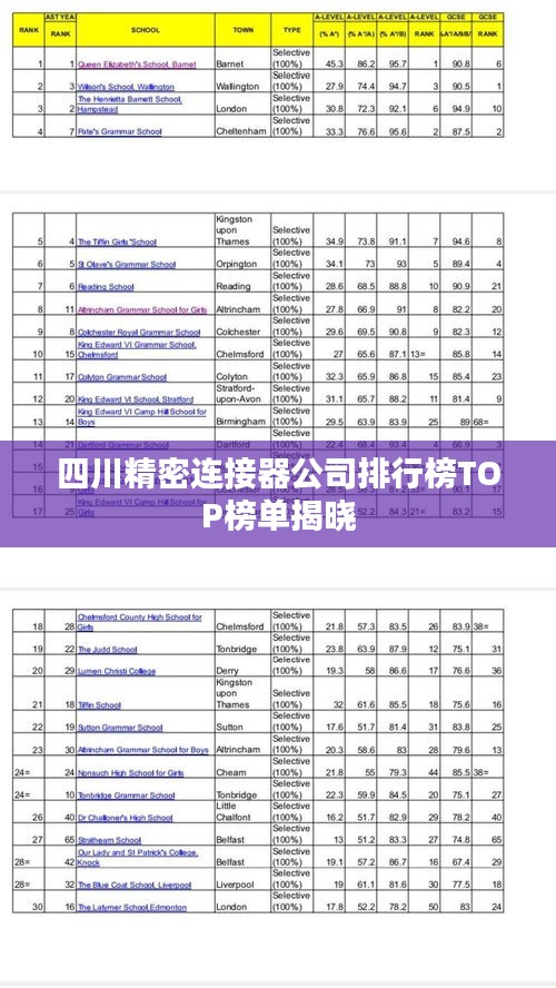 四川精密连接器公司排行榜TOP榜单揭晓