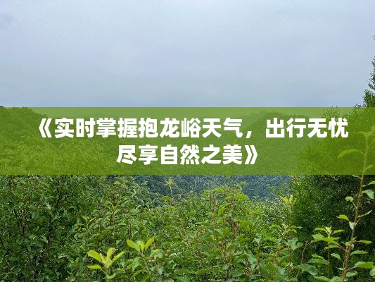 《实时掌握抱龙峪天气，出行无忧尽享自然之美》