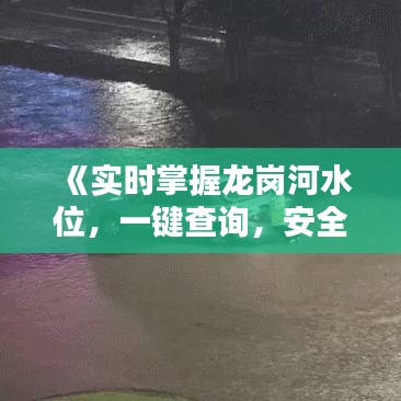 《实时掌握龙岗河水位，一键查询，安全出行无忧》