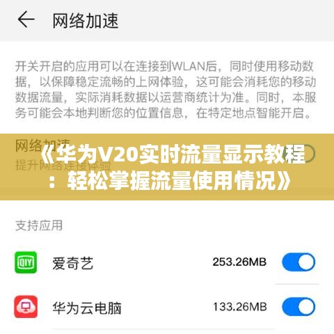 《华为V20实时流量显示教程：轻松掌握流量使用情况》