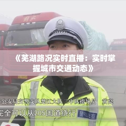 《芜湖路况实时直播：实时掌握城市交通动态》