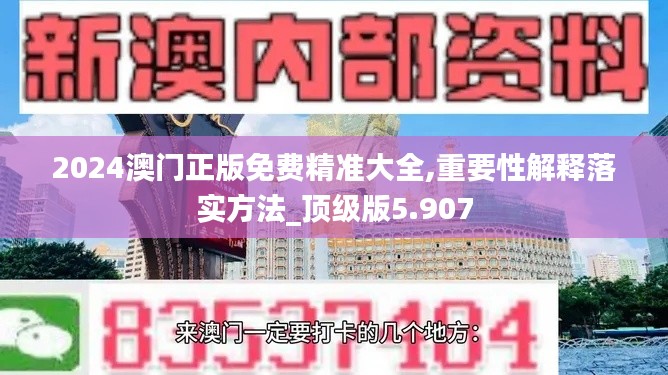 2024澳门正版免费精准大全,重要性解释落实方法_顶级版5.907