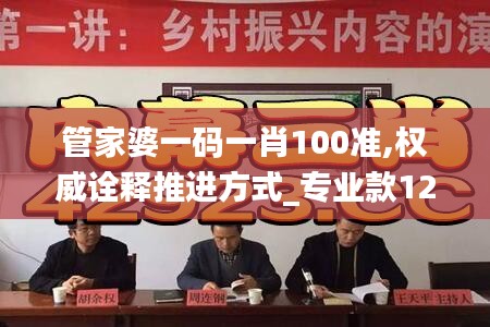 管家婆一码一肖100准,权威诠释推进方式_专业款12.994