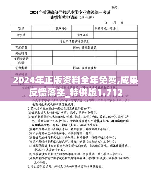 2024年正版资料全年免费,成果反馈落实_特供版1.712