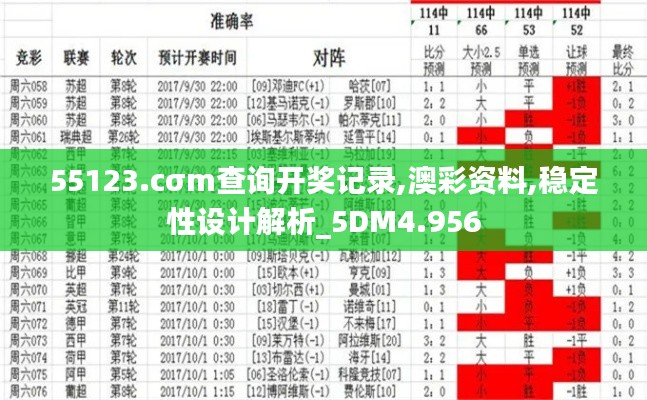 55123.cσm查询开奖记录,澳彩资料,稳定性设计解析_5DM4.956