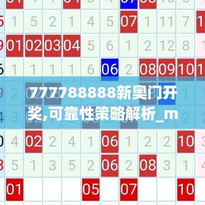 777788888新奥门开奖,可靠性策略解析_mShop10.789