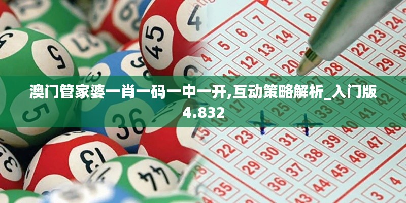 澳门管家婆一肖一码一中一开,互动策略解析_入门版4.832