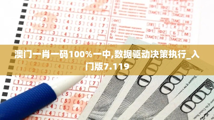 澳门一肖一码100%一中,数据驱动决策执行_入门版7.119