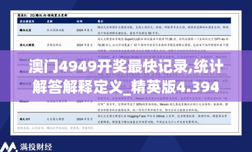 澳门4949开奖最快记录,统计解答解释定义_精英版4.394