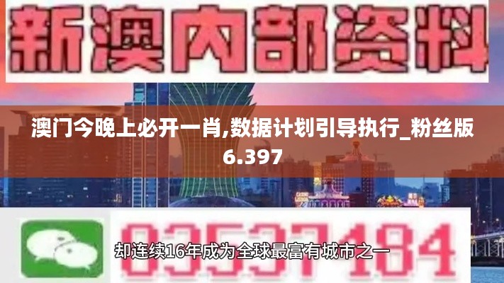 澳门今晚上必开一肖,数据计划引导执行_粉丝版6.397