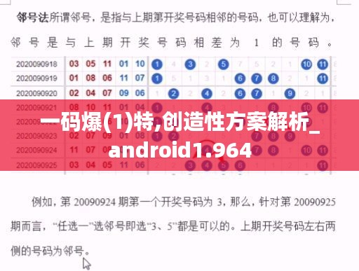 一码爆(1)特,创造性方案解析_android1.964