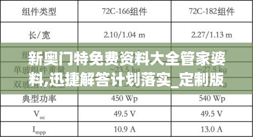 新奥门特免费资料大全管家婆料,迅捷解答计划落实_定制版4.601