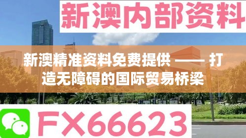 新澳精准资料免费提供 —— 打造无障碍的国际贸易桥梁