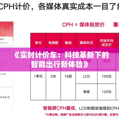 《实时计价车：科技革新下的智能出行新体验》