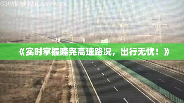 《实时掌握隆尧高速路况，出行无忧！》