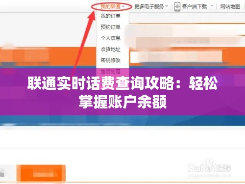 联通实时话费查询攻略：轻松掌握账户余额