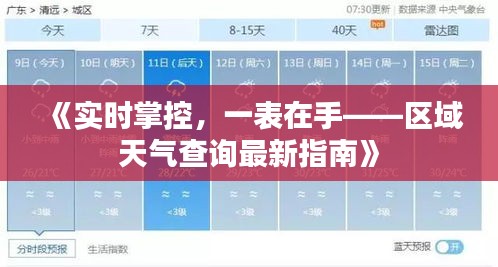 《实时掌控，一表在手——区域天气查询最新指南》