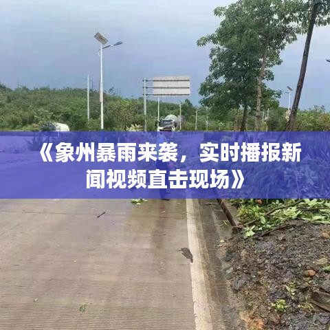 《象州暴雨来袭，实时播报新闻视频直击现场》