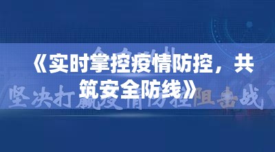 《实时掌控疫情防控，共筑安全防线》