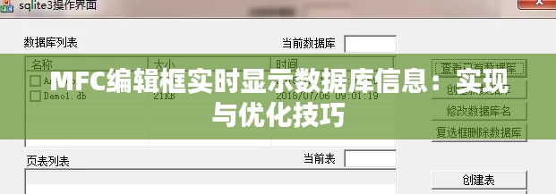 MFC编辑框实时显示数据库信息：实现与优化技巧