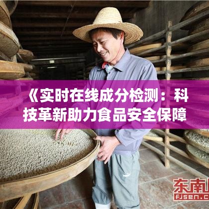 《实时在线成分检测：科技革新助力食品安全保障》