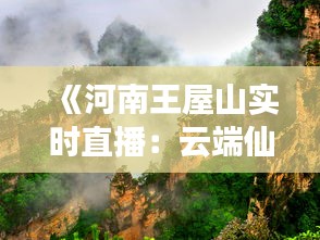 《河南王屋山实时直播：云端仙境，尽享自然之美》