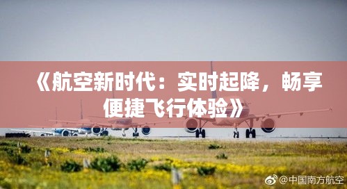 《航空新时代：实时起降，畅享便捷飞行体验》