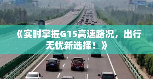 《实时掌握G15高速路况，出行无忧新选择！》