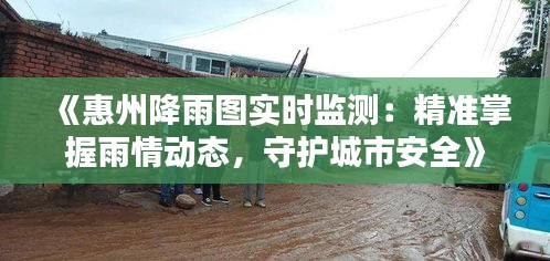 《惠州降雨图实时监测：精准掌握雨情动态，守护城市安全》