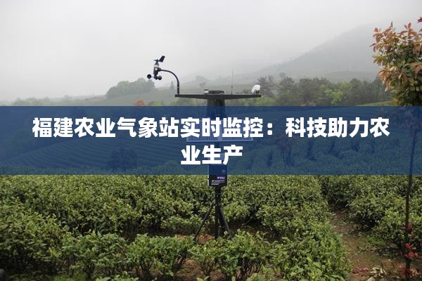 福建农业气象站实时监控：科技助力农业生产