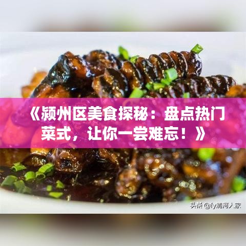 《颍州区美食探秘：盘点热门菜式，让你一尝难忘！》