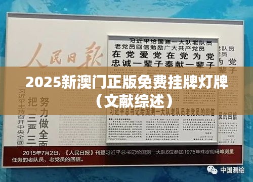 2025新澳门正版免费挂牌灯牌（文献综述）