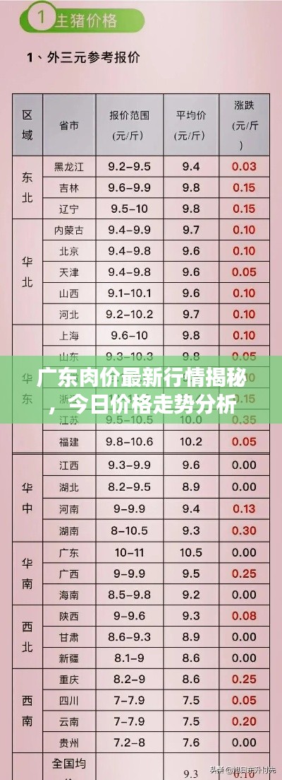 广东肉价最新行情揭秘，今日价格走势分析