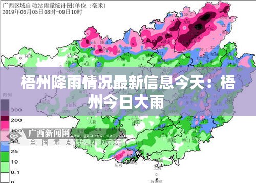 梧州降雨情况最新信息今天：梧州今日大雨 