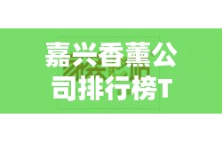 嘉兴香薰公司排行榜TOP推荐，专业品质之选！