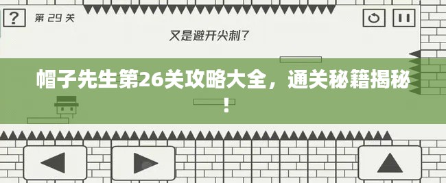 帽子先生第26关攻略大全，通关秘籍揭秘！