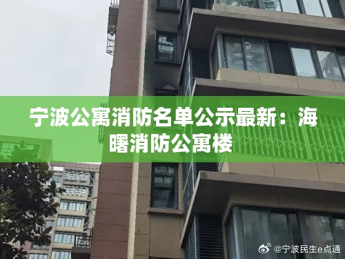 宁波公寓消防名单公示最新：海曙消防公寓楼 