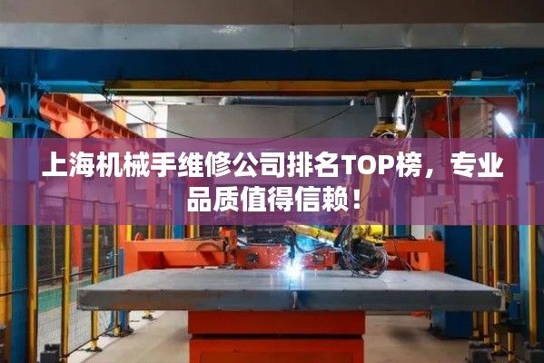 上海机械手维修公司排名TOP榜，专业品质值得信赖！