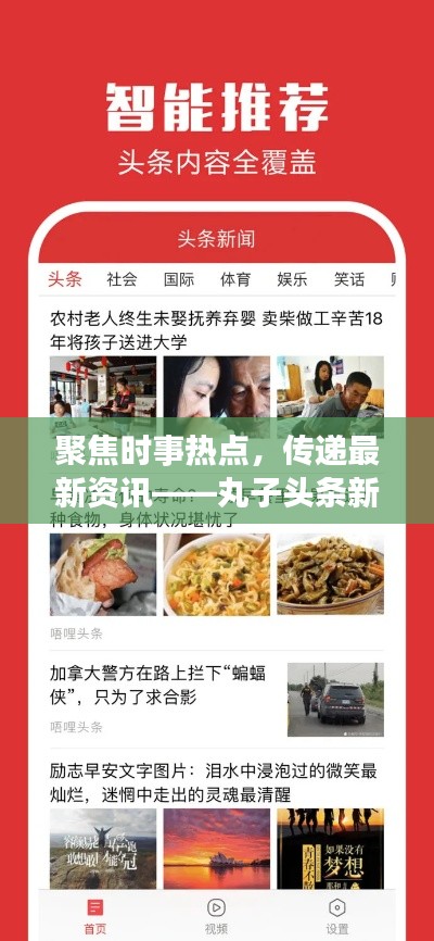 聚焦时事热点，传递最新资讯——丸子头条新闻快报