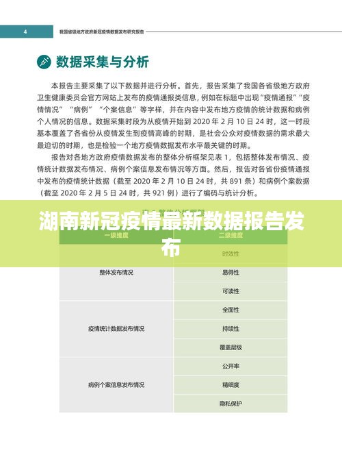 湖南新冠疫情最新数据报告发布