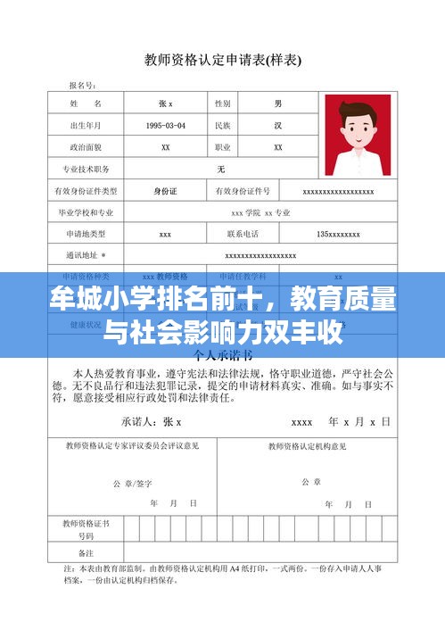 牟城小学排名前十，教育质量与社会影响力双丰收