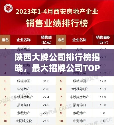 陕西大牌公司排行榜揭晓，最大招牌公司TOP排名！