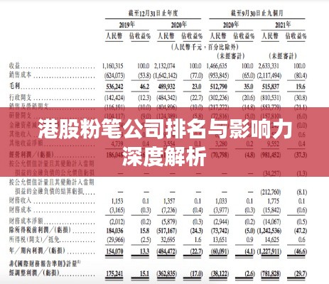 港股粉笔公司排名与影响力深度解析