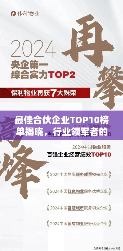 最佳合伙企业TOP10榜单揭晓，行业领军者的荣誉排名