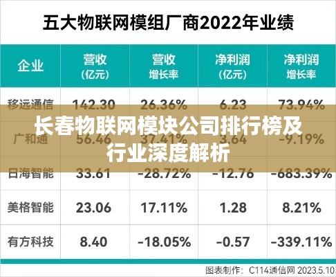 长春物联网模块公司排行榜及行业深度解析