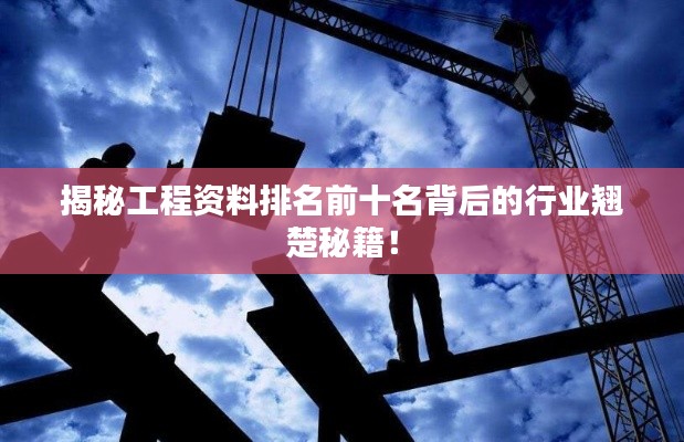 揭秘工程资料排名前十名背后的行业翘楚秘籍！
