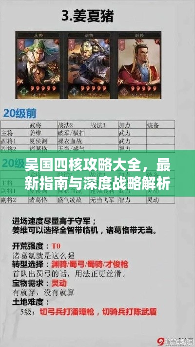 吴国四核攻略大全，最新指南与深度战略解析