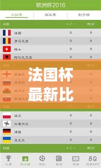 法国杯最新比分结果揭晓！今日赛事精彩纷呈
