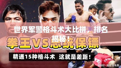 世界军警格斗术大比拼,排名揭秘!